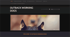 Desktop Screenshot of outbackworkingdogs.com
